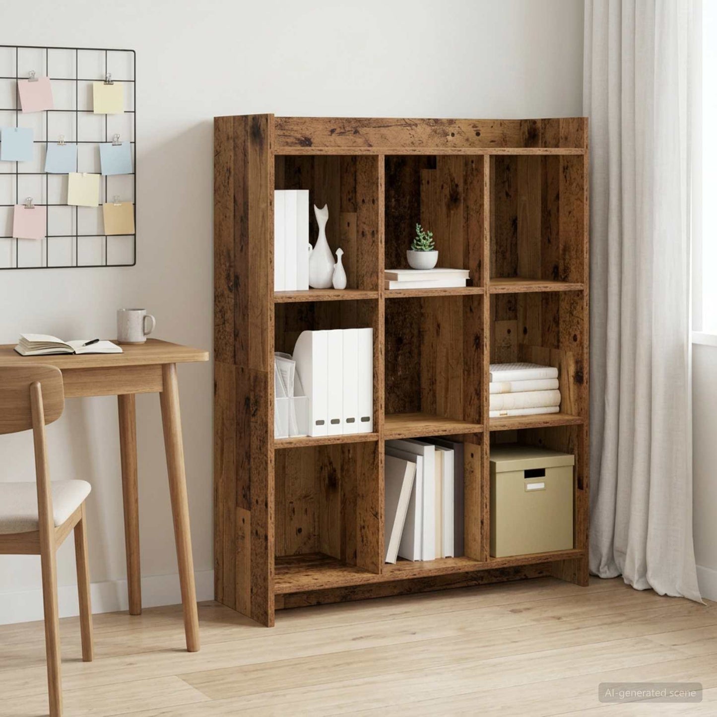 Könyvszekrény Antik Fa 87,5 x 30 x 111 cm Szerelt Fa