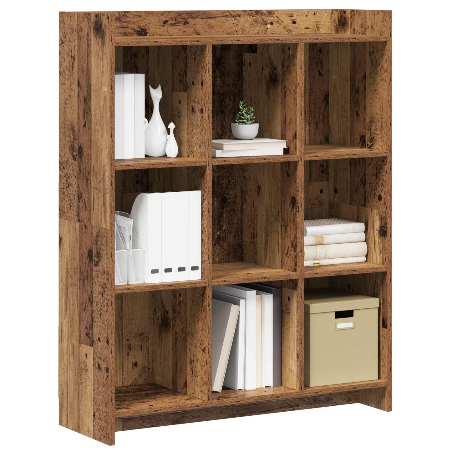 Könyvszekrény Antik Fa 87,5 x 30 x 111 cm Szerelt Fa