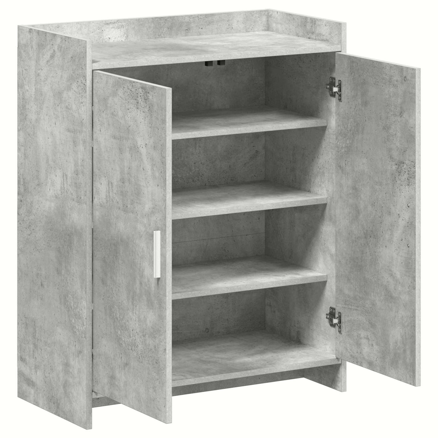 Cipőszekrény tárolóval Betonszürke 73,5 x 36 x 92 cm Szerelt Fa