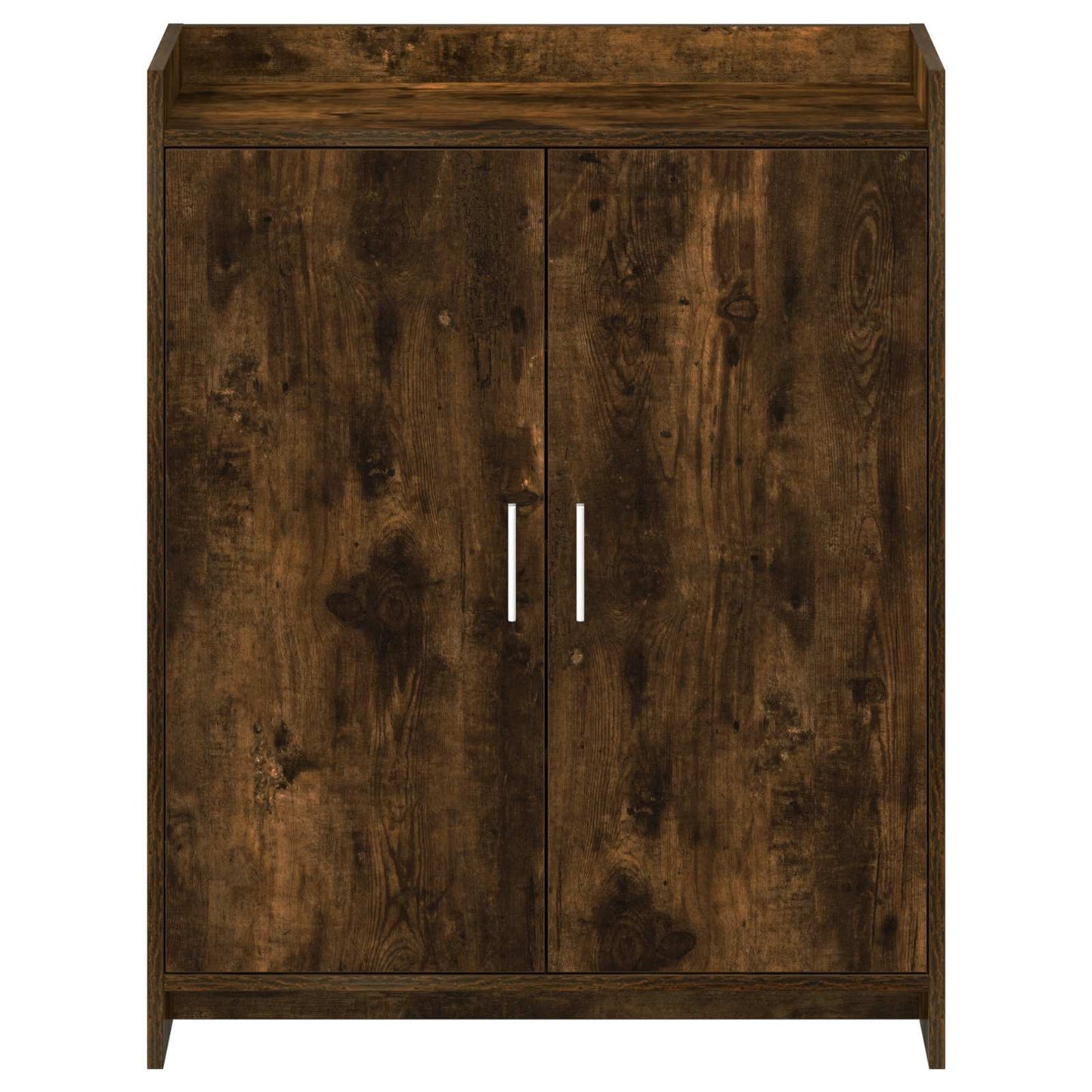 Cipőszekrény ajtóval Füstös Tölgy 73,5 x 36 x 92 cm Szerelt Fa