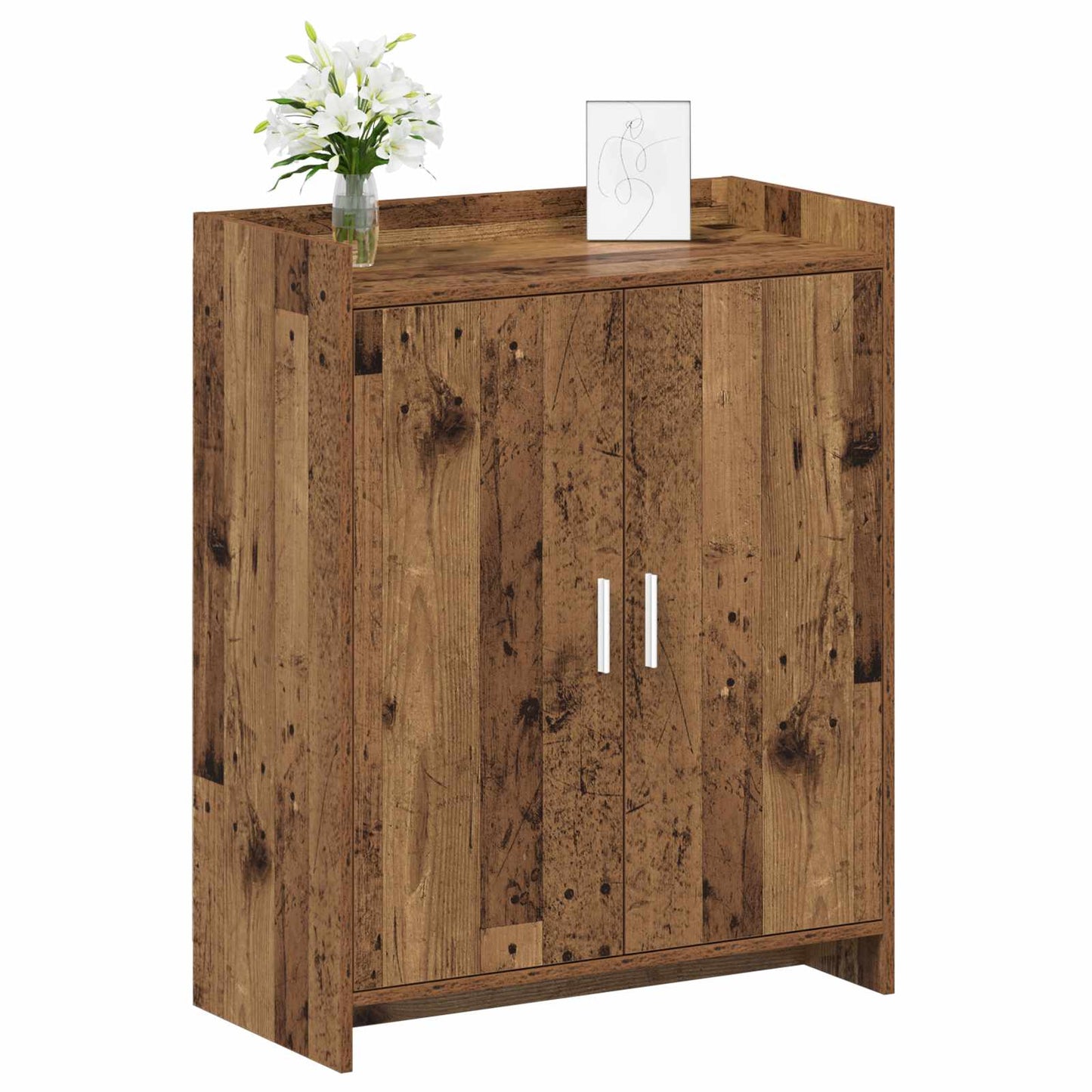 Cipőszekrény tárolóval Antik Fa 73,5 x 36 x 92 cm Szerelt Fa