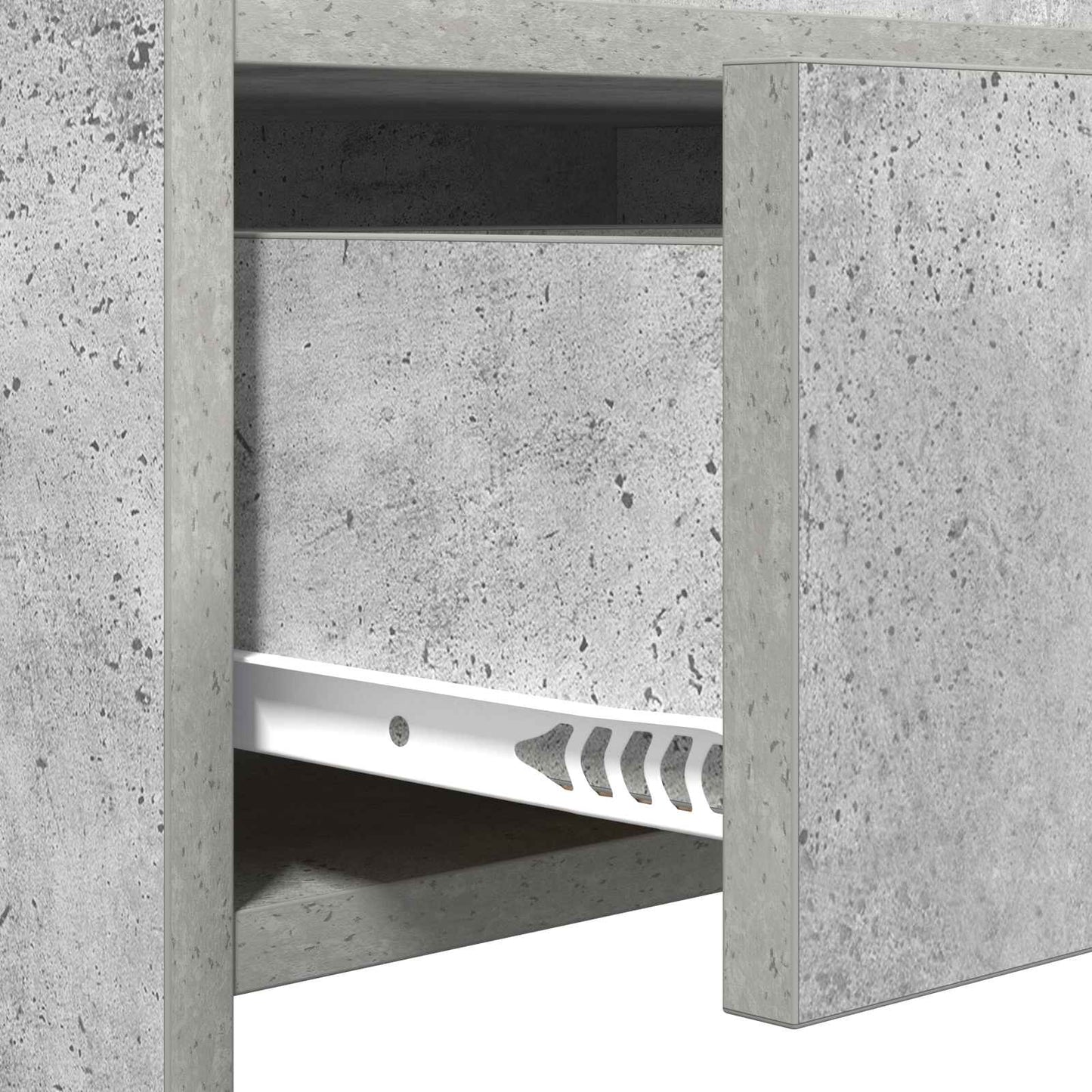 Cipőszekrény fiókkal Betonszürke 73,5 x 36 x 92 cm Szerelt Fa