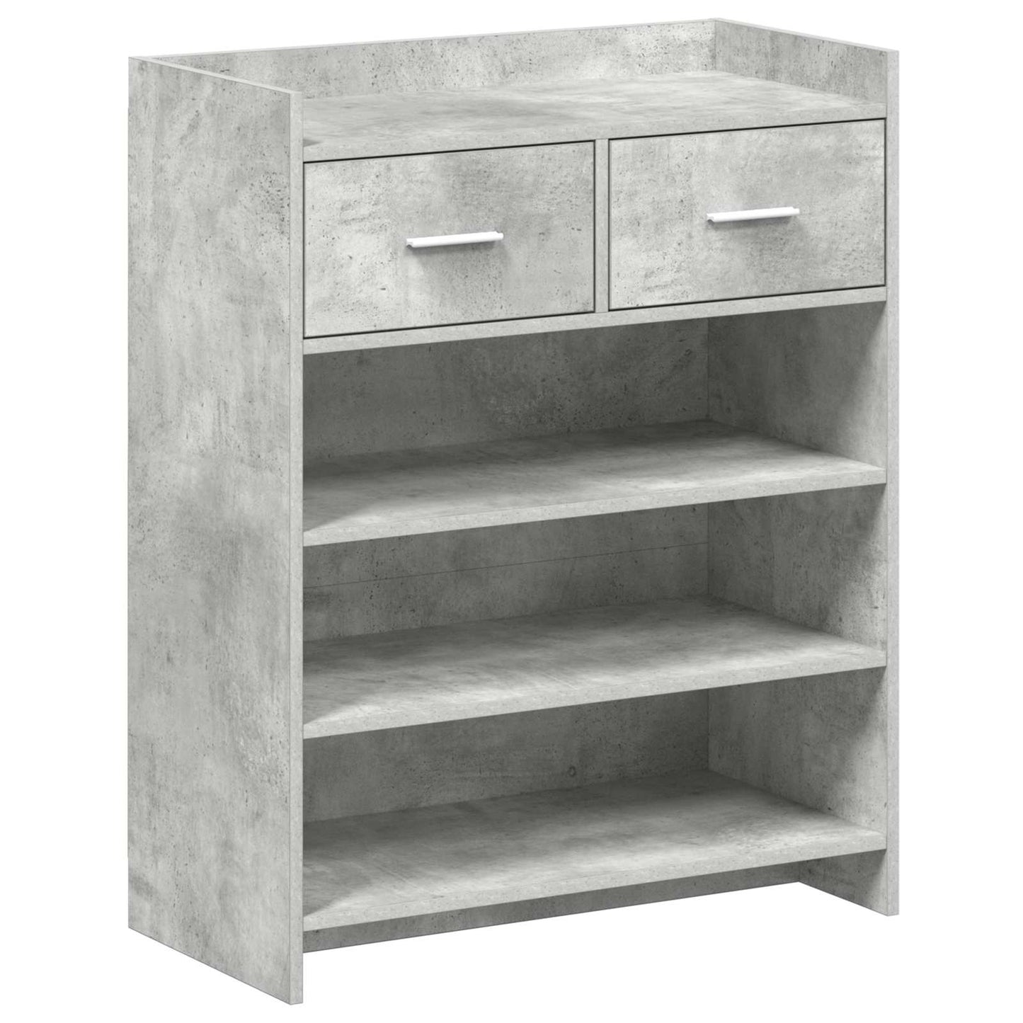 Cipőszekrény fiókkal Betonszürke 73,5 x 36 x 92 cm Szerelt Fa