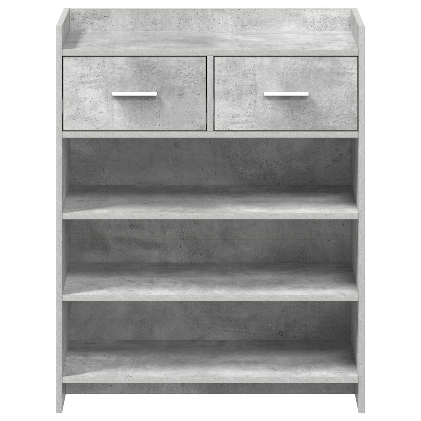 Cipőszekrény fiókkal Betonszürke 73,5 x 36 x 92 cm Szerelt Fa