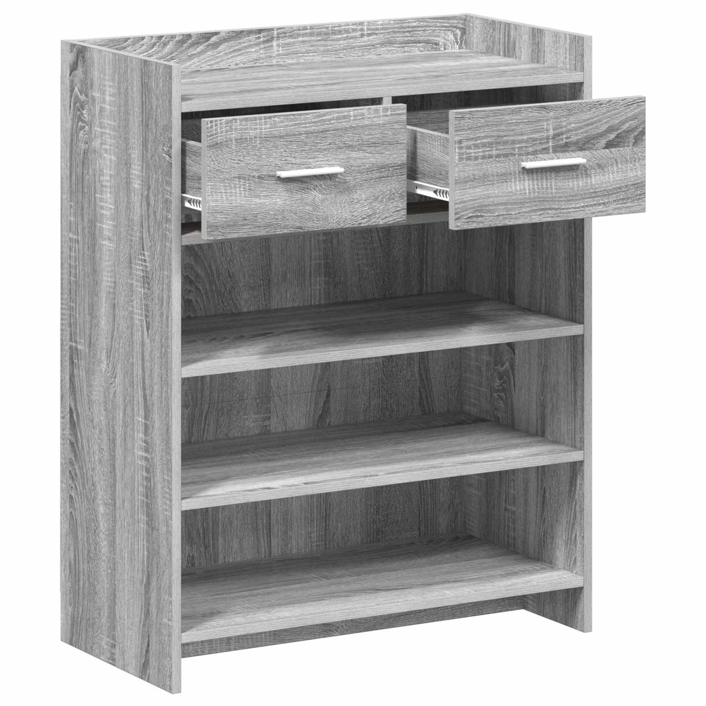 Cipőszekrény fiókkal Szürke Sonoma 73,5 x 36 x 92 cm Szerelt Fa
