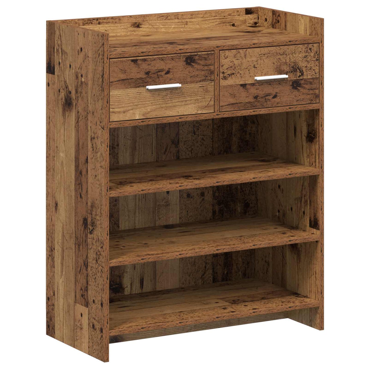 Cipőszekrény fiókkal Antik Fa 73,5 x 36 x 92 cm Szerelt Fa