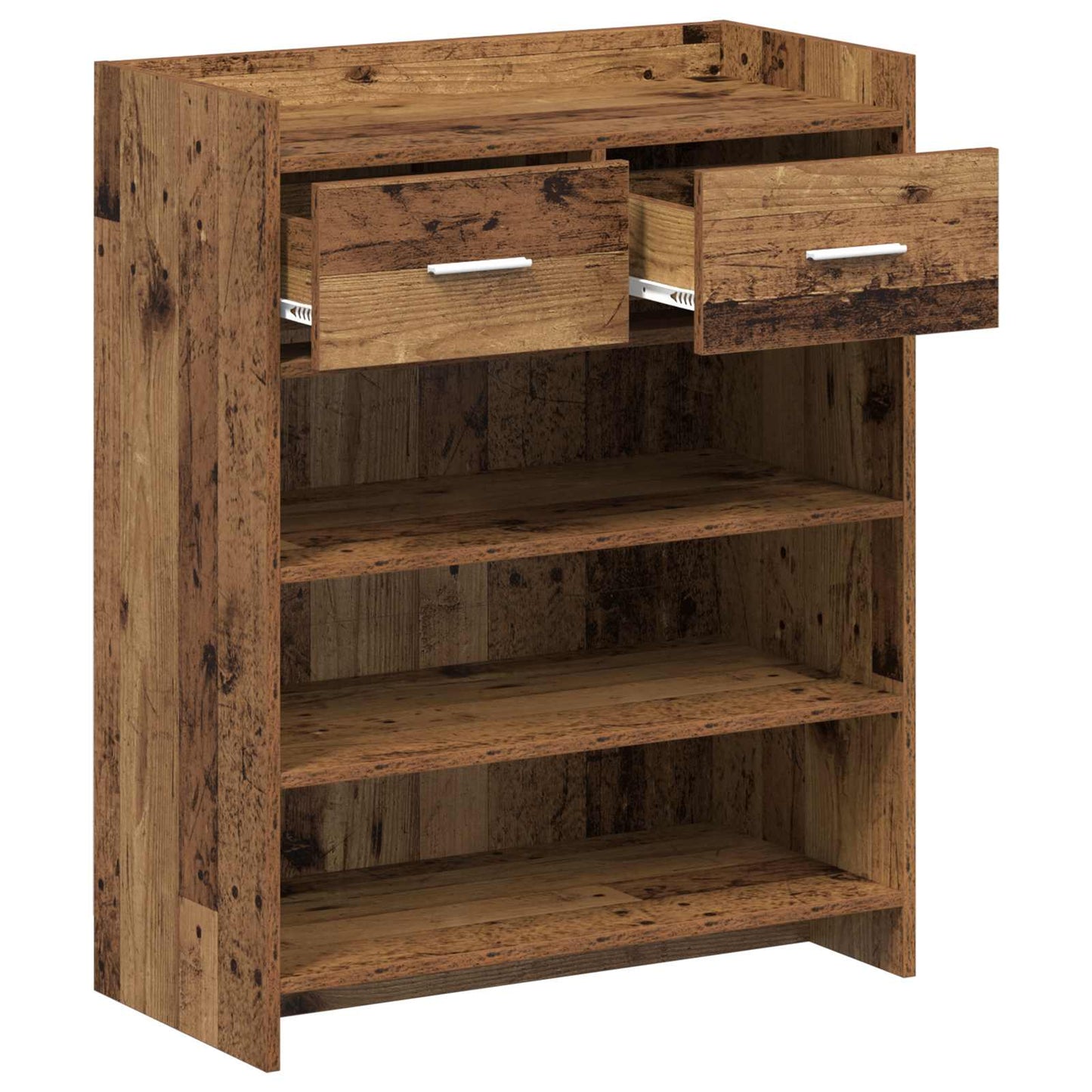 Cipőszekrény fiókkal Antik Fa 73,5 x 36 x 92 cm Szerelt Fa