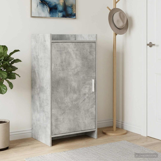 Cipőszekrény tárolóval Betonszürke 48 x 36 x 92 cm Szerelt Fa