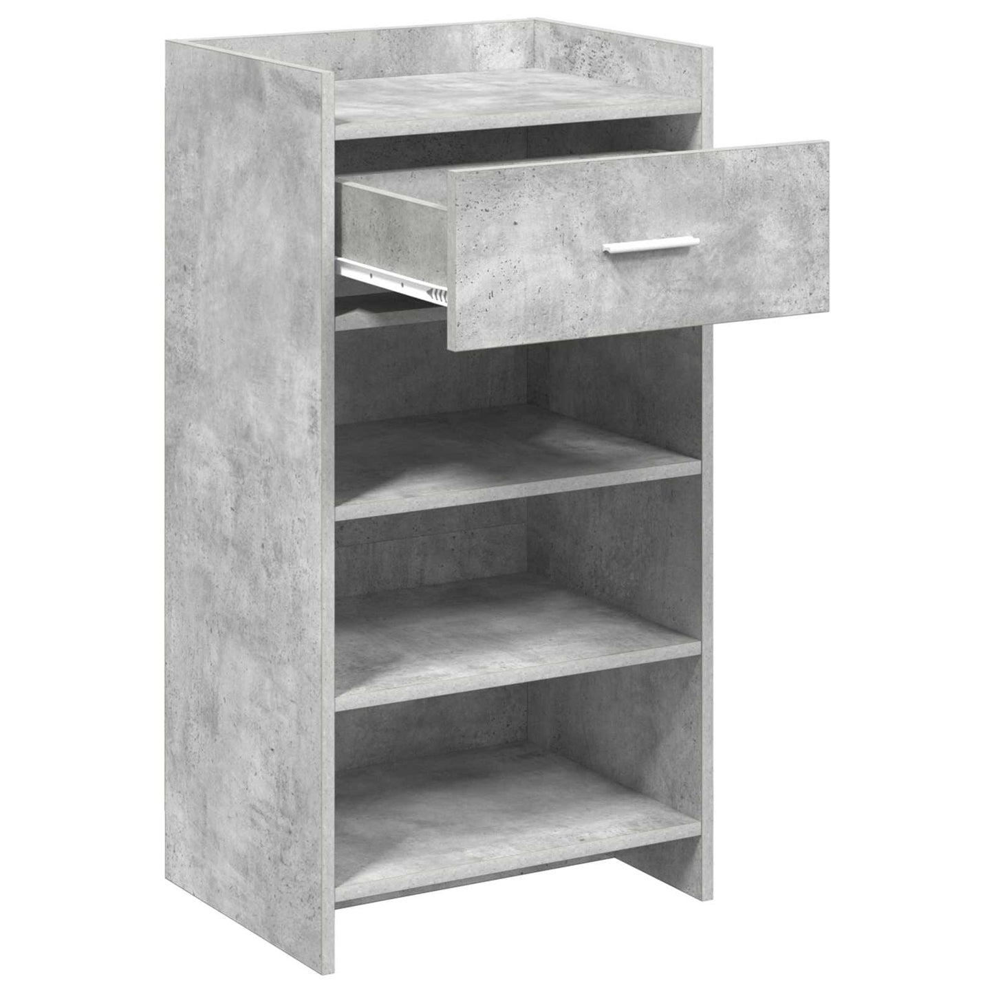 Cipőszekrény fiókkal Betonszürke 48 x 36 x 92 cm Szerelt Fa