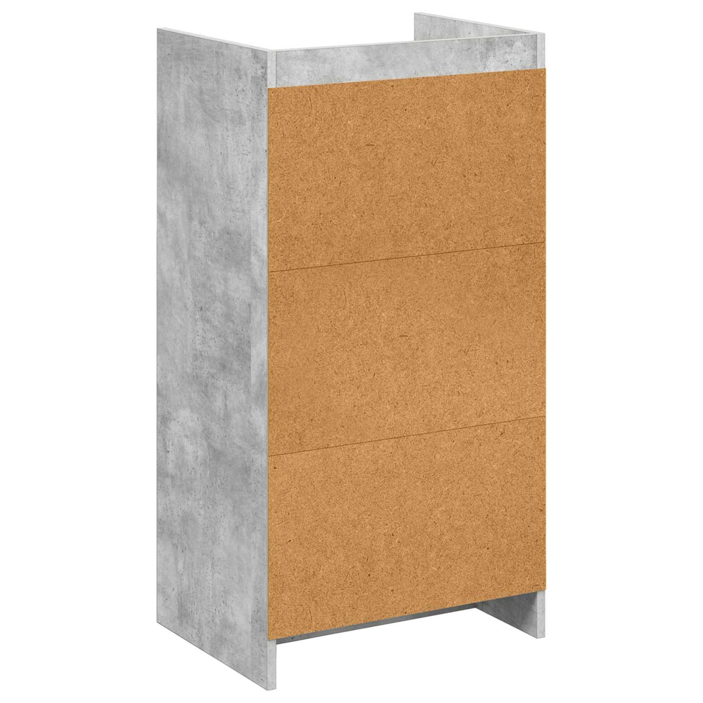 Cipőszekrény fiókkal Betonszürke 48 x 36 x 92 cm Szerelt Fa
