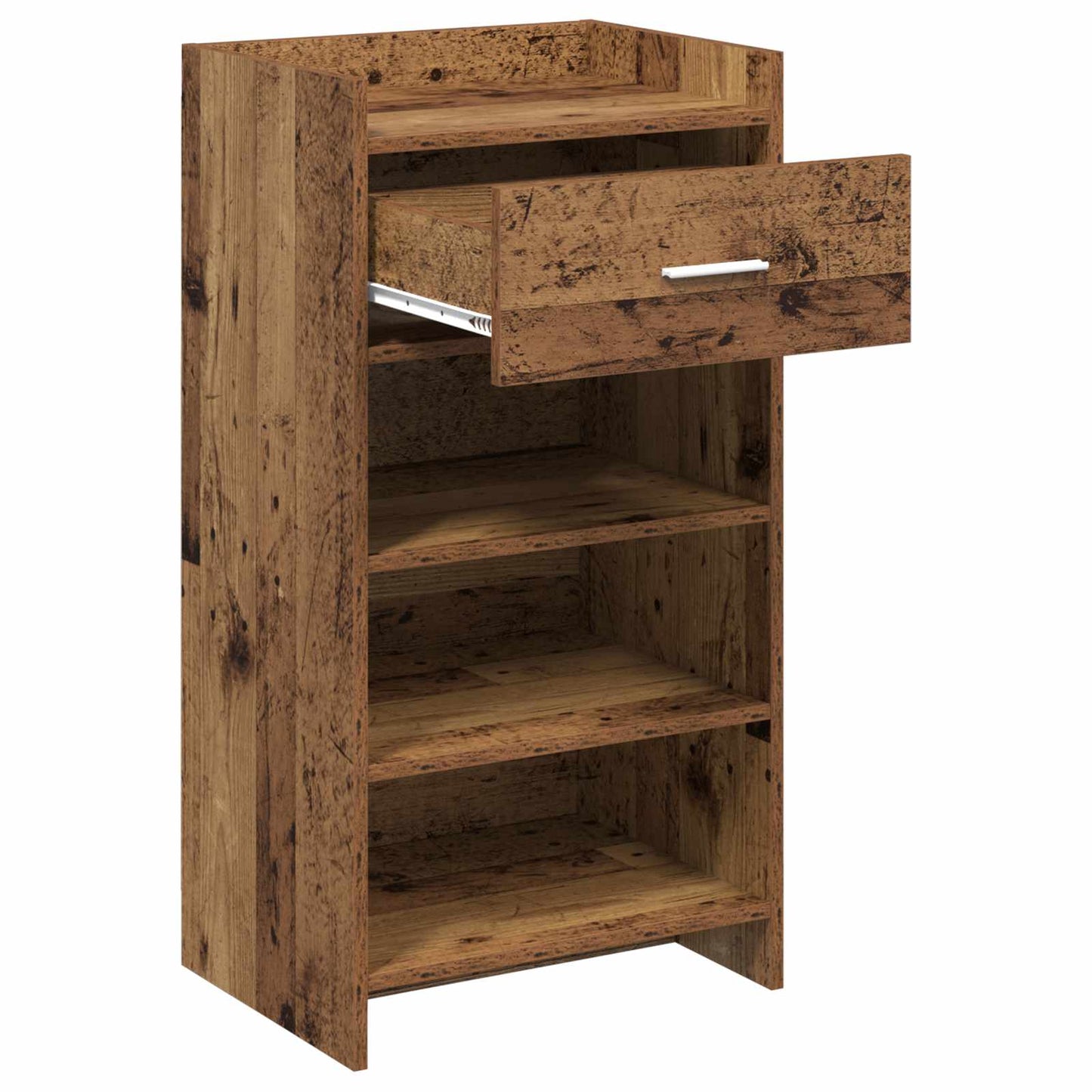 Cipőszekrény fiókkal Antik Fa 48 x 36 x 92 cm Szerelt Fa