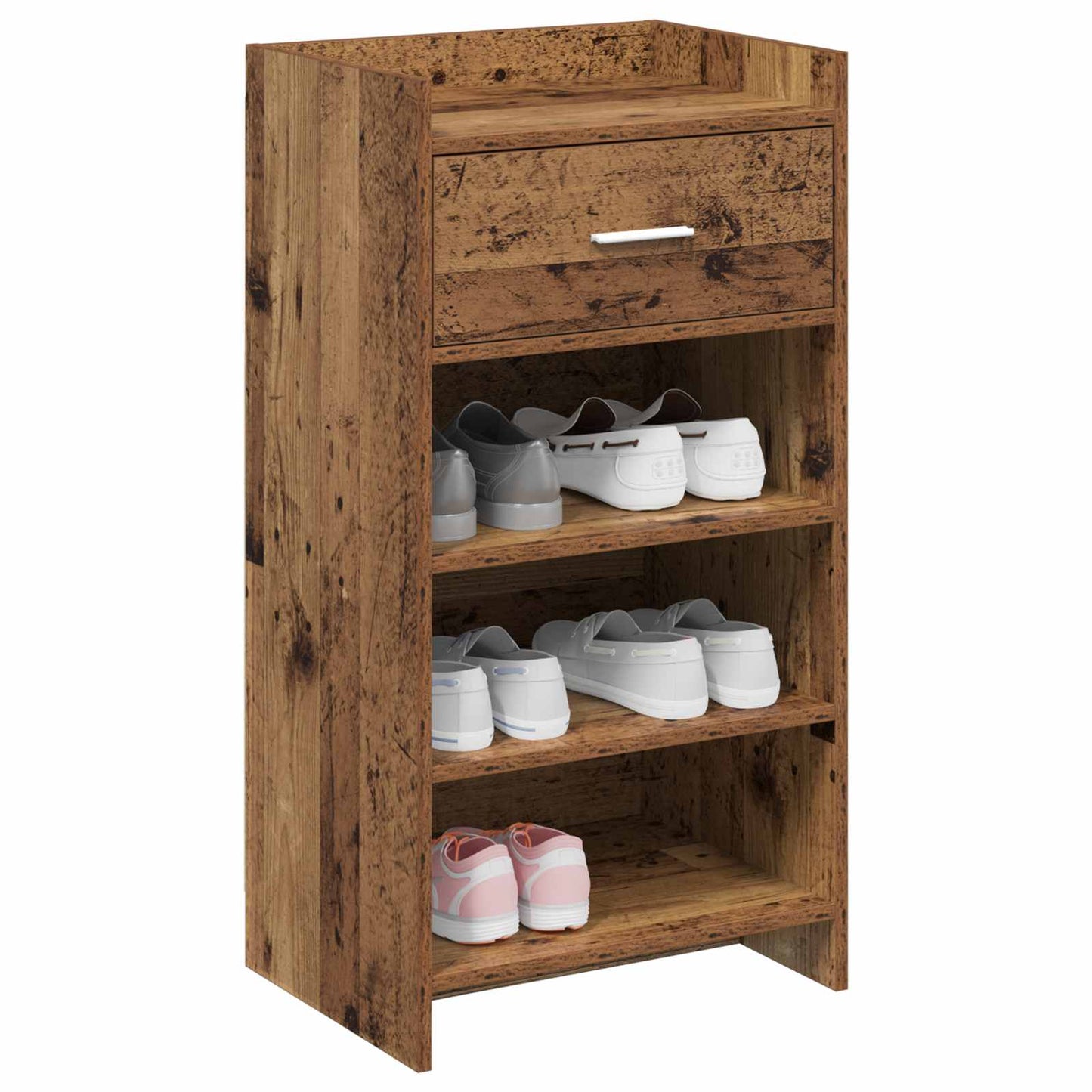 Cipőszekrény fiókkal Antik Fa 48 x 36 x 92 cm Szerelt Fa