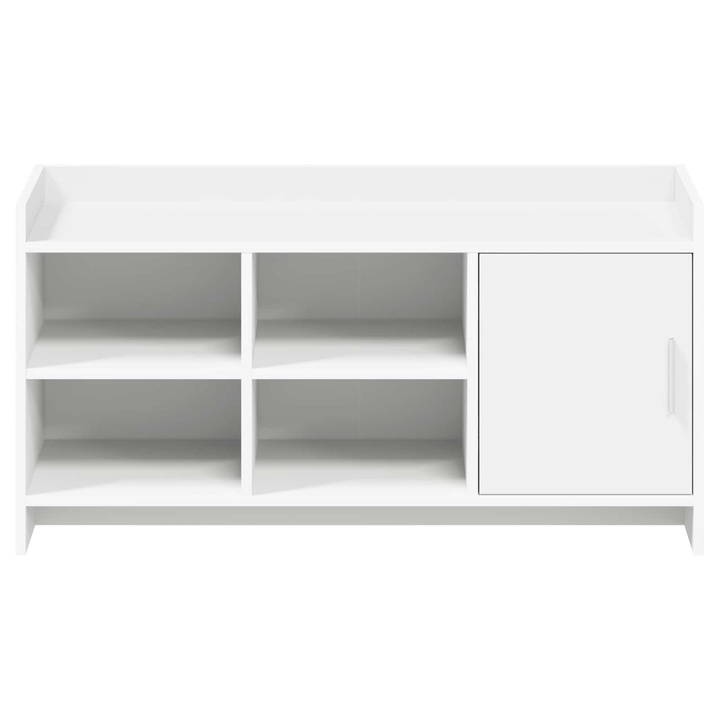 Cipőszekrény tárolóval Fehér 100 x 39,5 x 51 cm Szerelt Fa