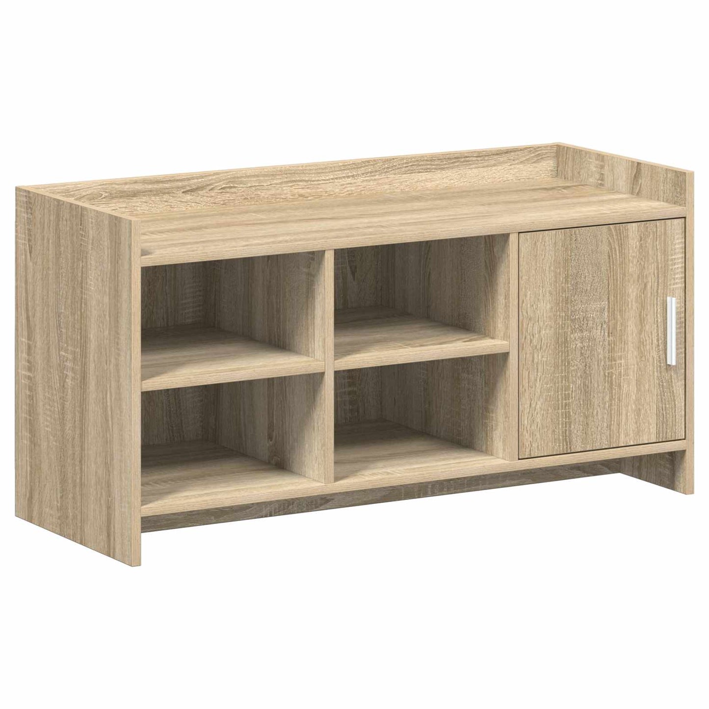 Cipőszekrény ajtóval Sonoma Tölgy 100 x 39,5 x 51 cm Szerelt Fa