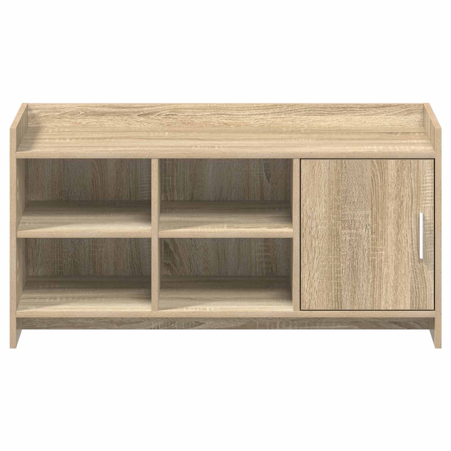 Cipőszekrény ajtóval Sonoma Tölgy 100 x 39,5 x 51 cm Szerelt Fa
