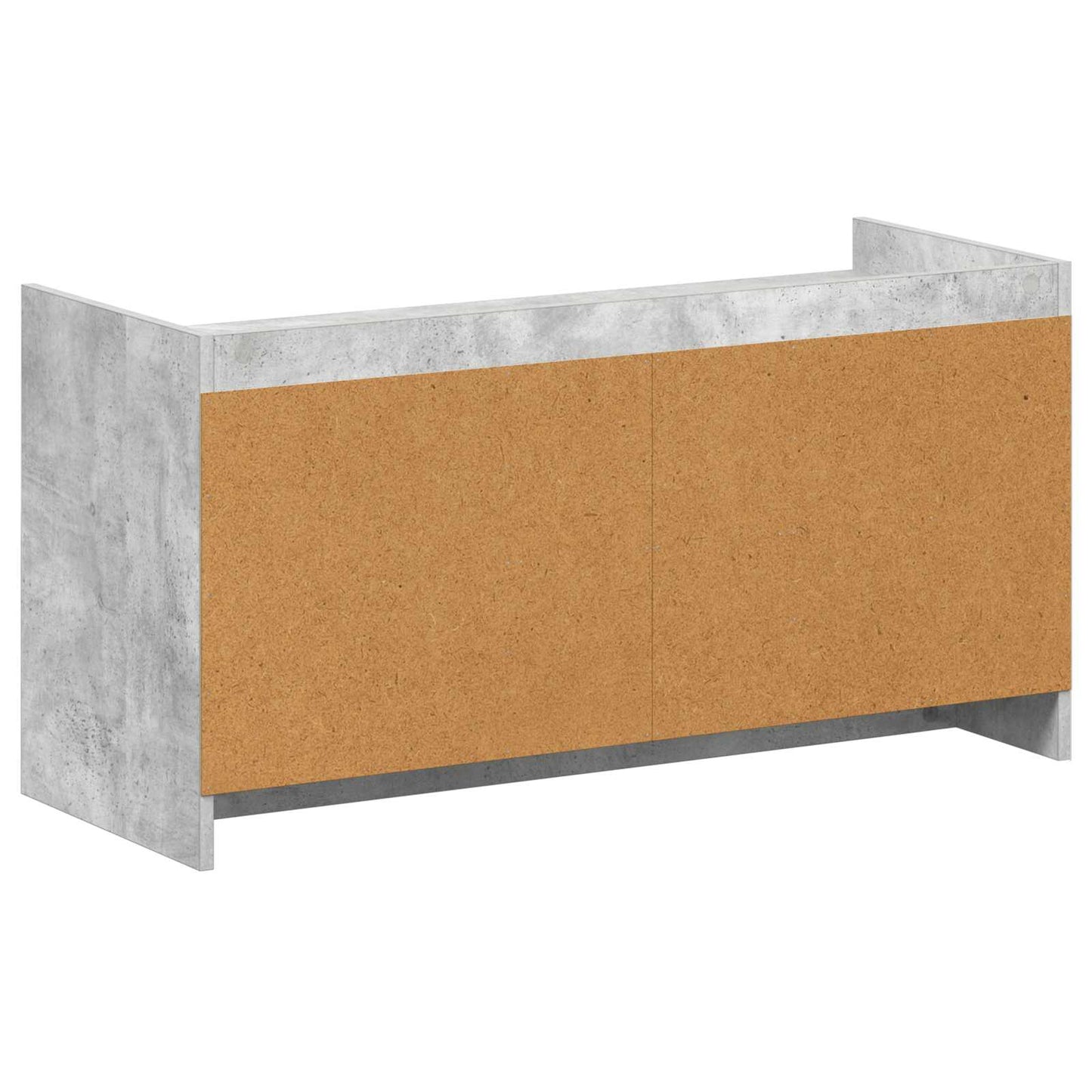 Cipőszekrény ajtóval Betonszürke 100 x 39,5 x 51 cm Szerelt Fa