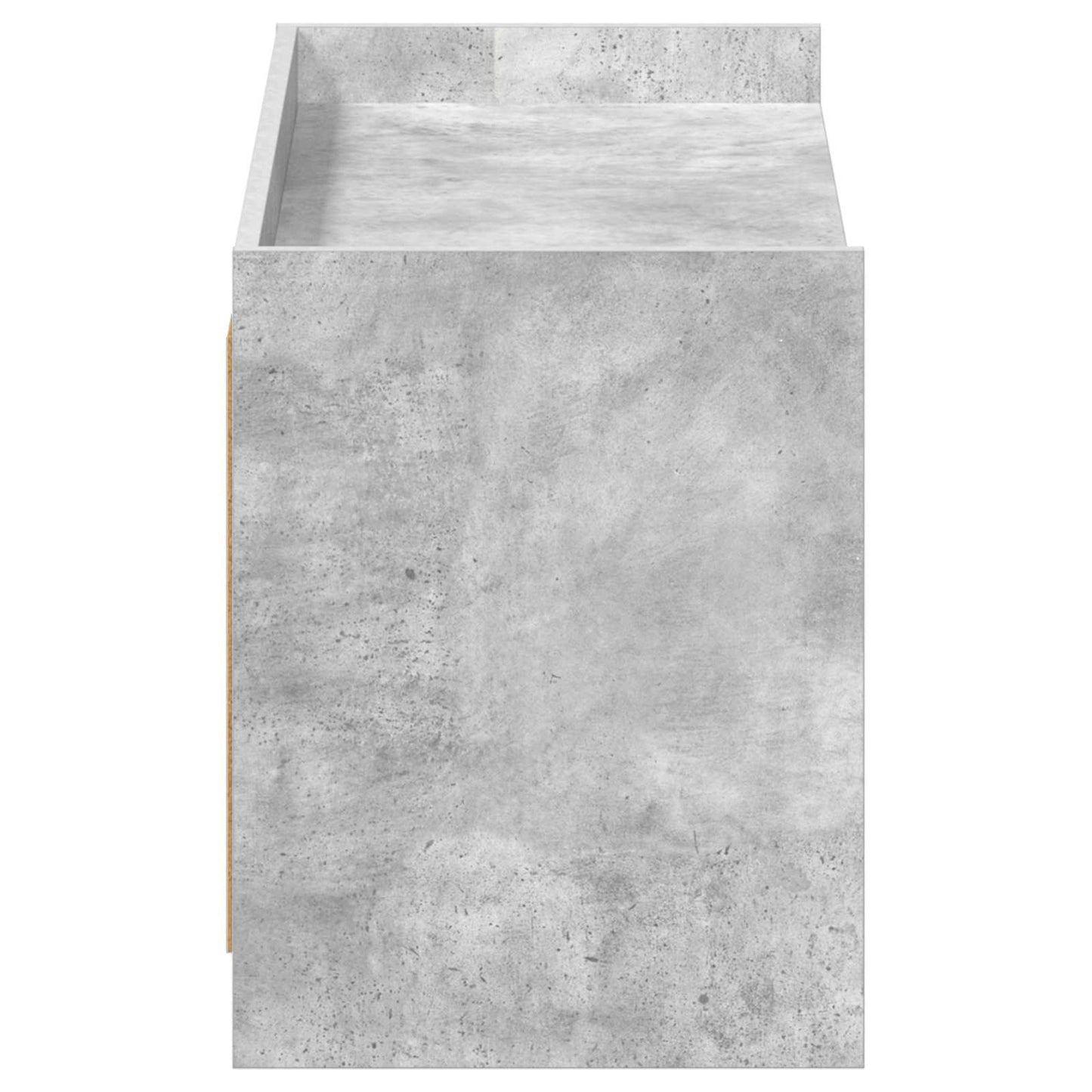 Cipőszekrény ajtóval Betonszürke 100 x 39,5 x 51 cm Szerelt Fa