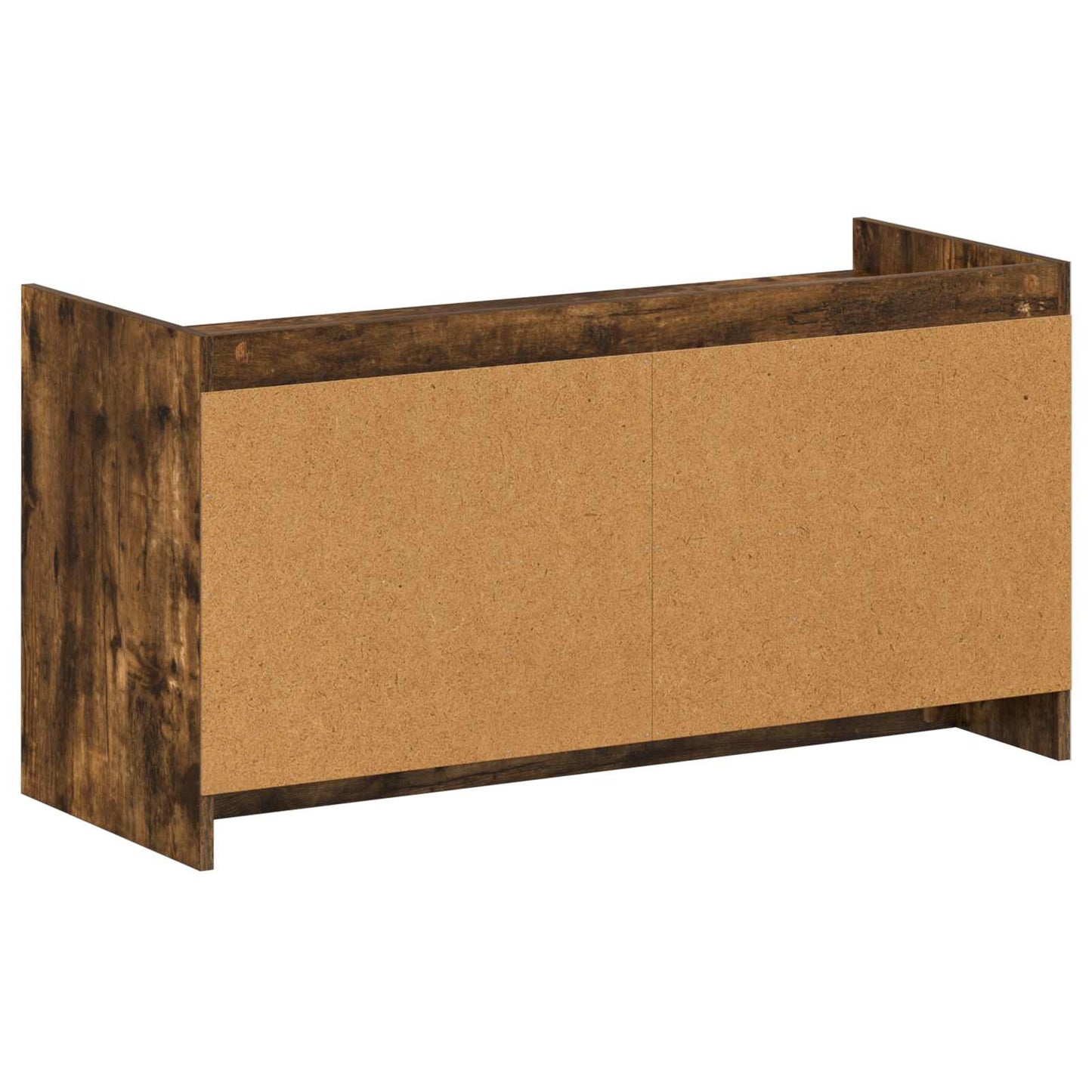 Cipőszekrény ajtóval Füstös Tölgy 100 x 39,5 x 51 cm Szerelt Fa
