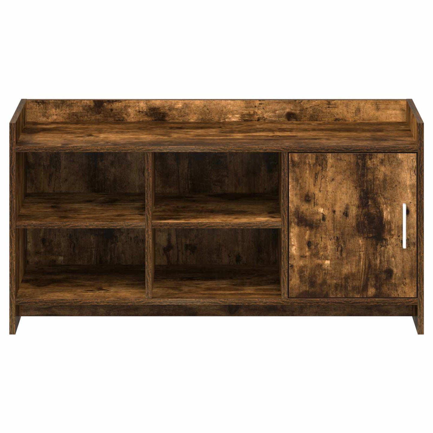Cipőszekrény ajtóval Füstös Tölgy 100 x 39,5 x 51 cm Szerelt Fa