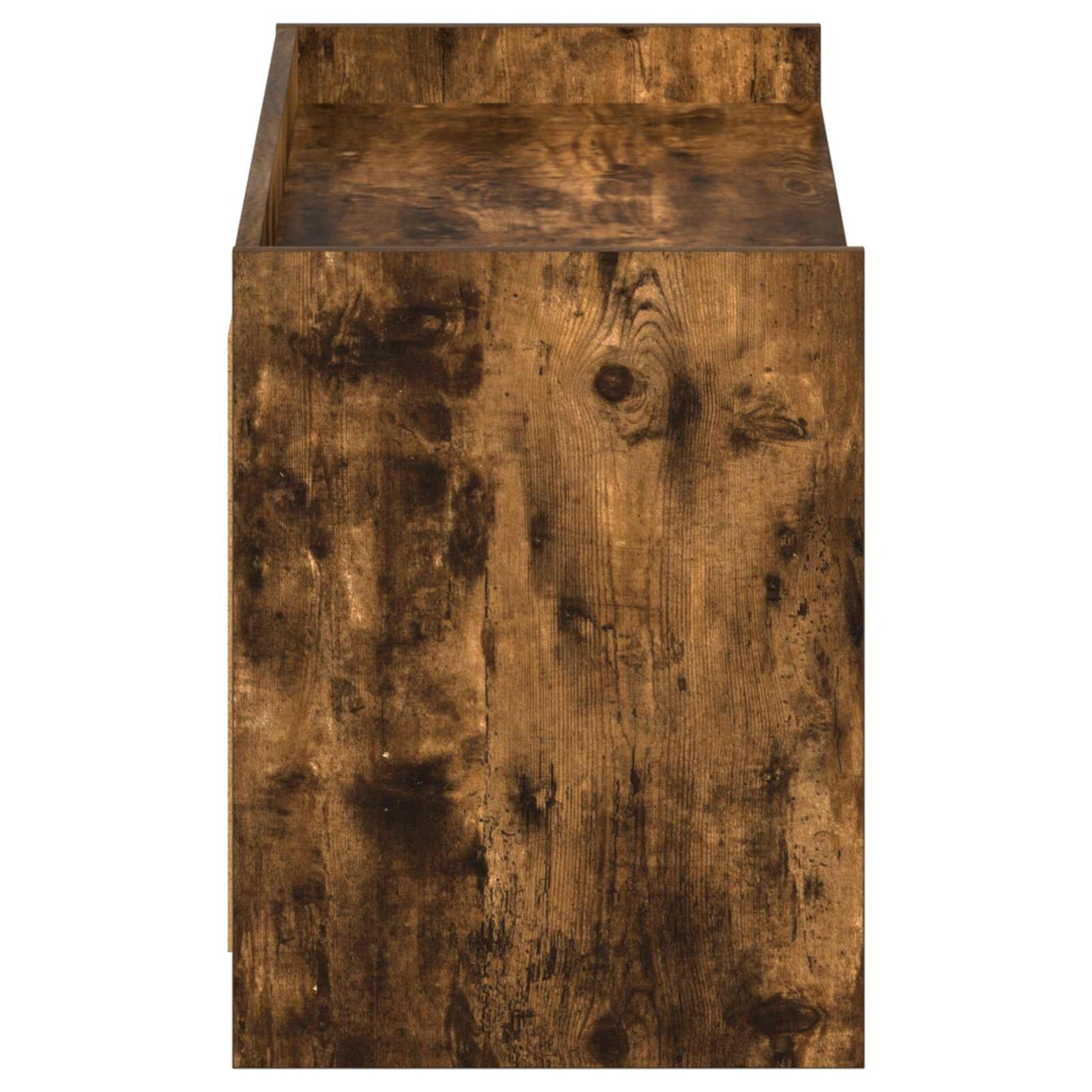 Cipőszekrény ajtóval Füstös Tölgy 100 x 39,5 x 51 cm Szerelt Fa