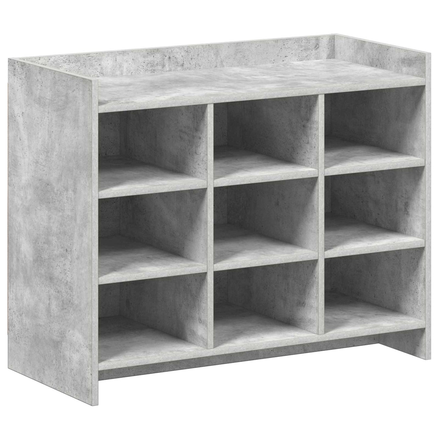 Cipőszekrény tárolóval Betonszürke 85 x 39,5 x 70 cm Szerelt Fa