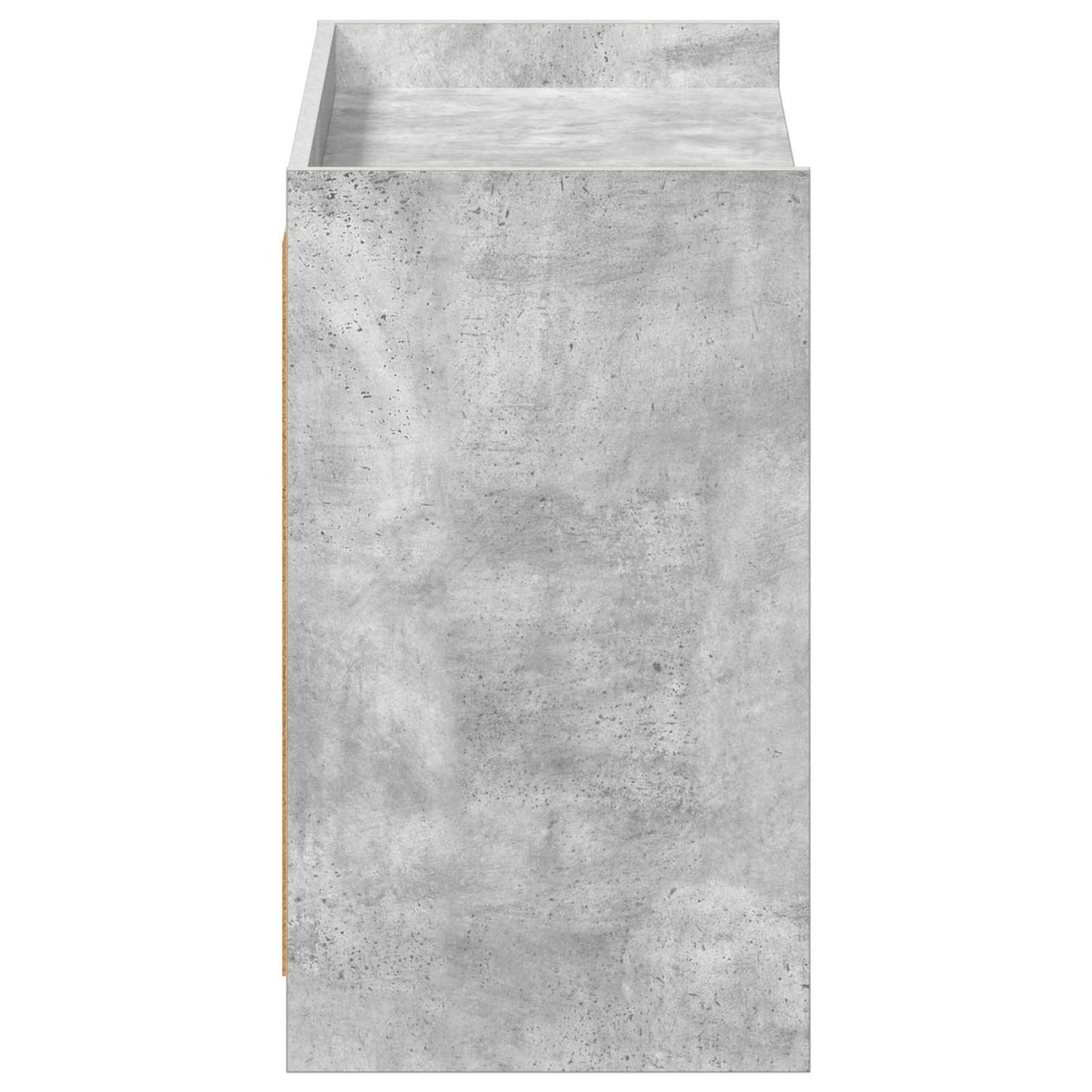 Cipőszekrény tárolóval Betonszürke 85 x 39,5 x 70 cm Szerelt Fa