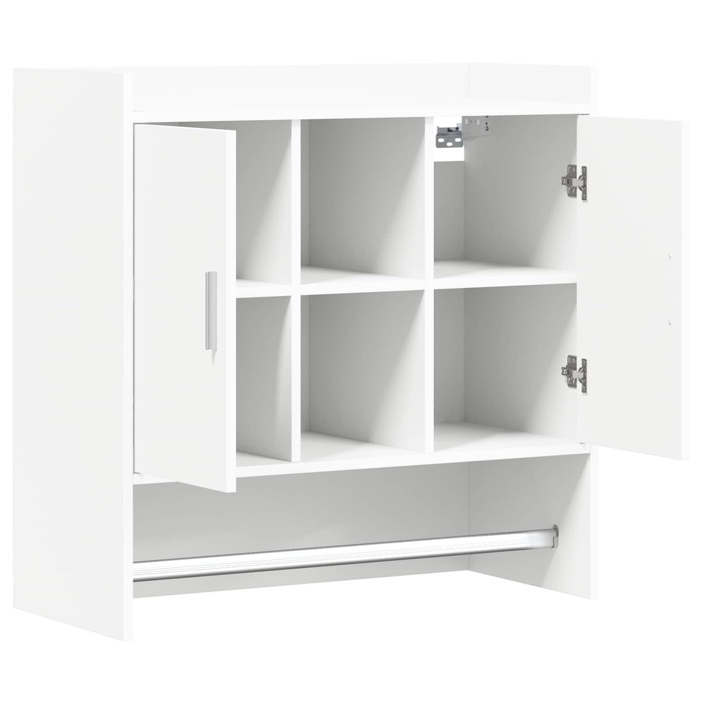 Falpolc Falra szerelhető Fehér 80 x 36 x 80 cm Szerelt Fa