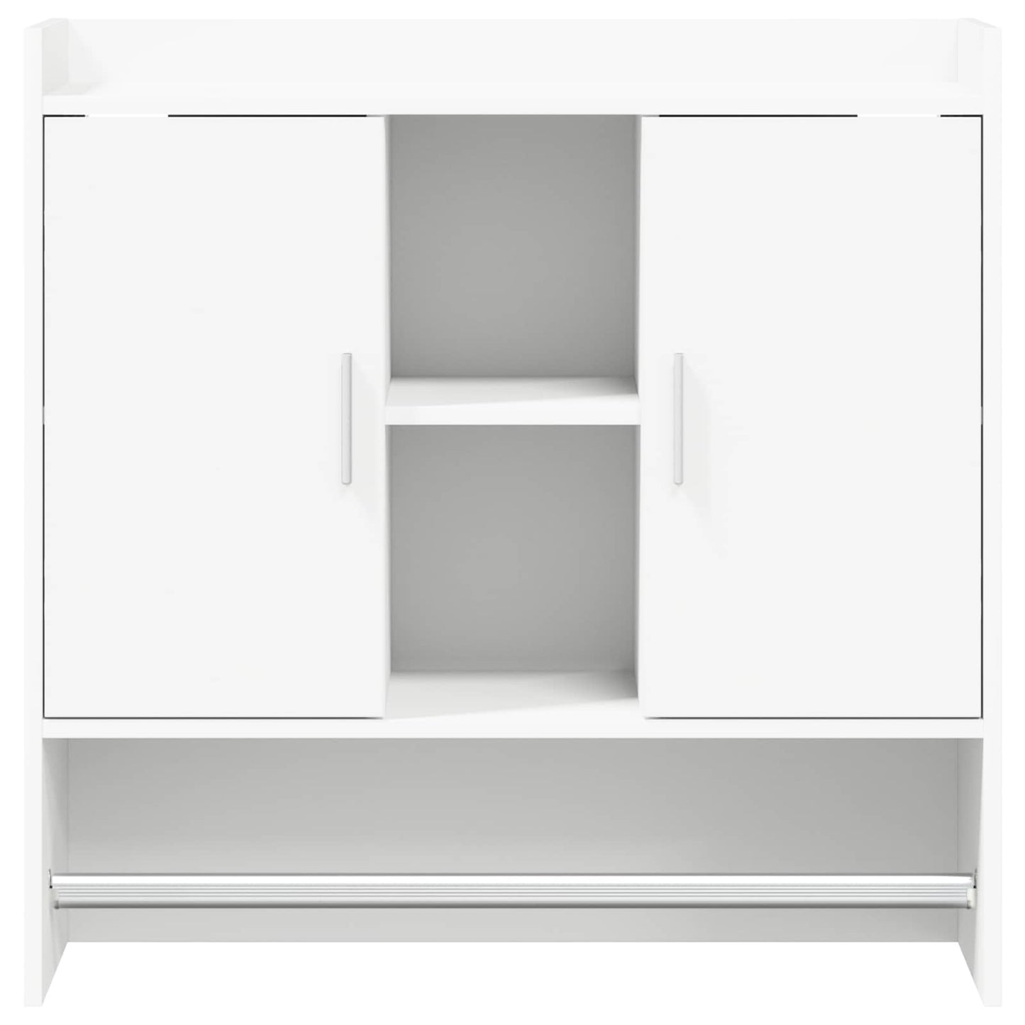 Falpolc Falra szerelhető Fehér 80 x 36 x 80 cm Szerelt Fa