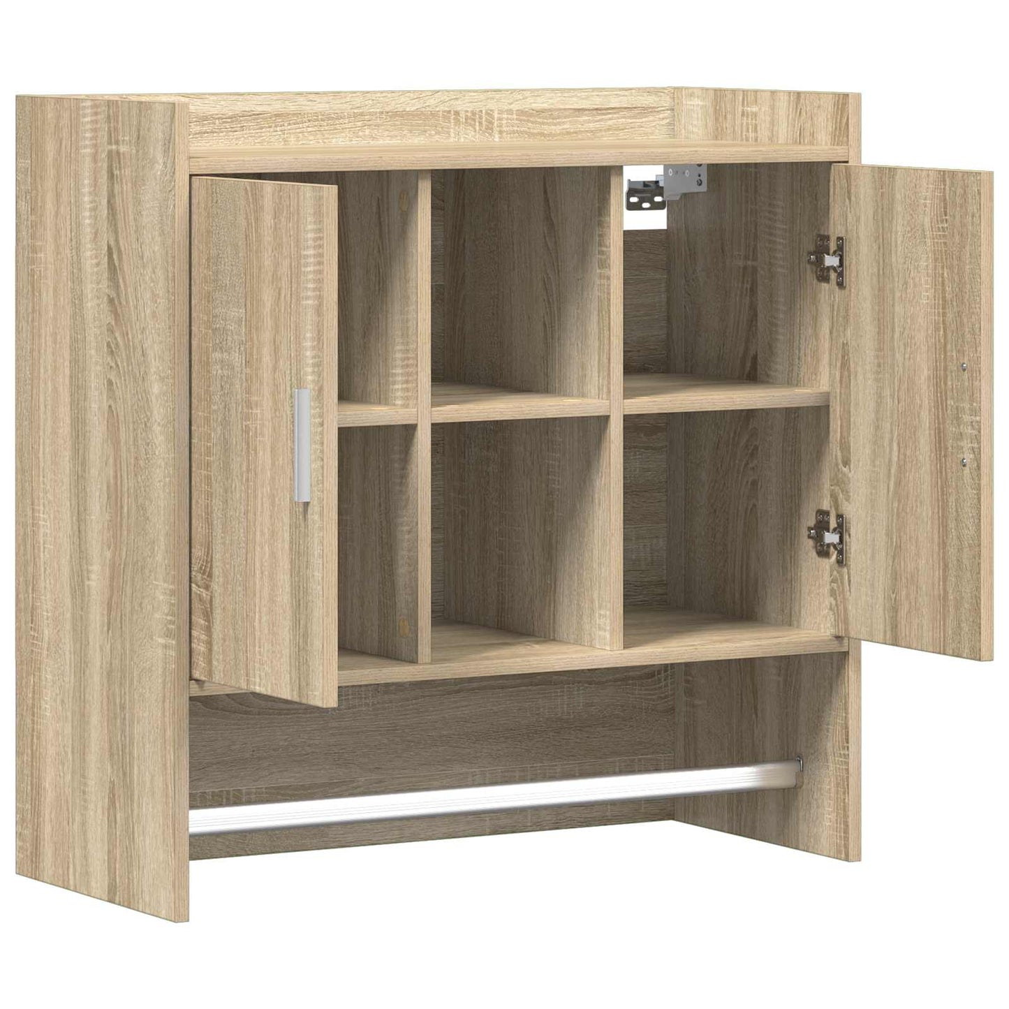 Falpolc Falra szerelhető Sonoma Tölgy 80 x 36 x 80 cm