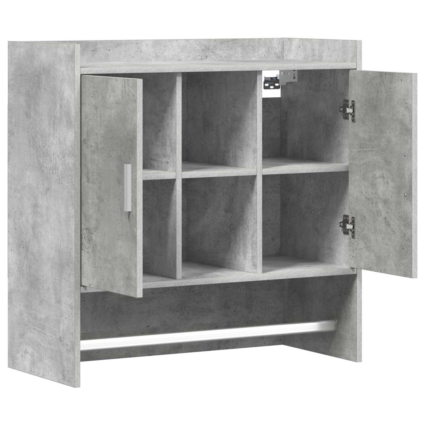 Falpolc Falra szerelhető Betonszürke 80 x 36 x 80 cm Szerelt Fa