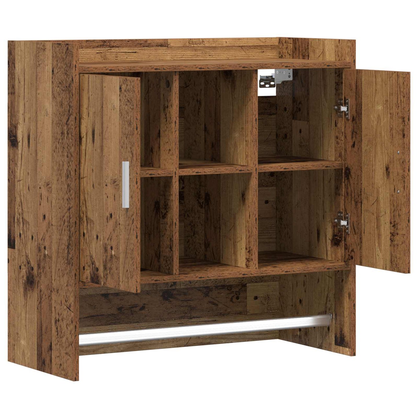Falpolc Falra szerelhető Antik Fa 80 x 36 x 80 cm Szerelt Fa