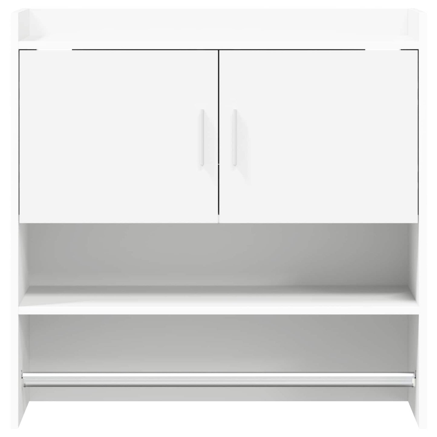 Falpolc Falra szerelhető Fehér 80 x 36 x 80 cm Szerelt Fa