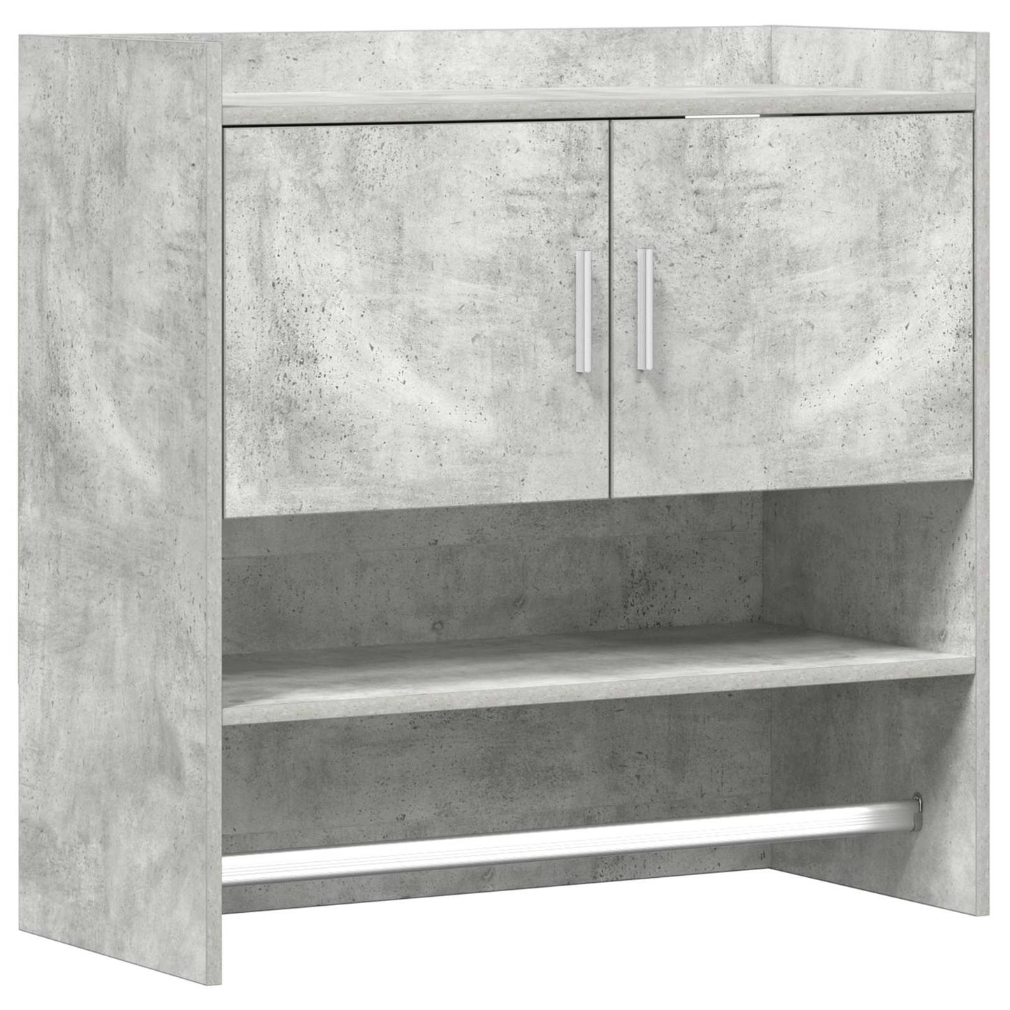 Falpolc Falra szerelhető Betonszürke 80 x 36 x 80 cm Szerelt Fa