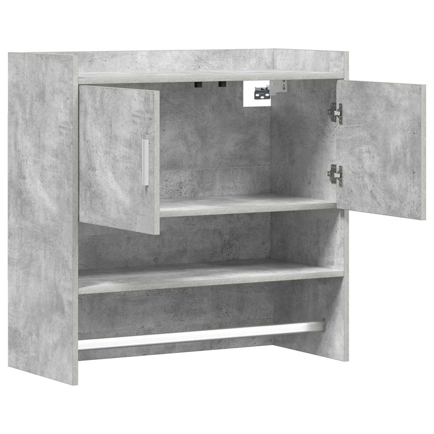 Falpolc Falra szerelhető Betonszürke 80 x 36 x 80 cm Szerelt Fa