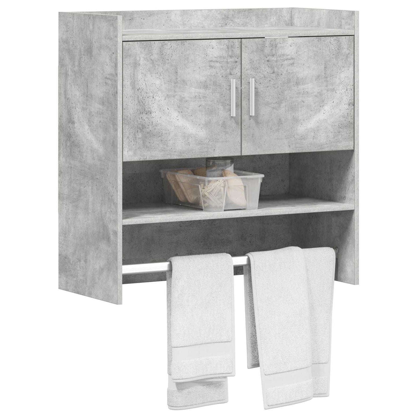 Falpolc Falra szerelhető Betonszürke 80 x 36 x 80 cm Szerelt Fa