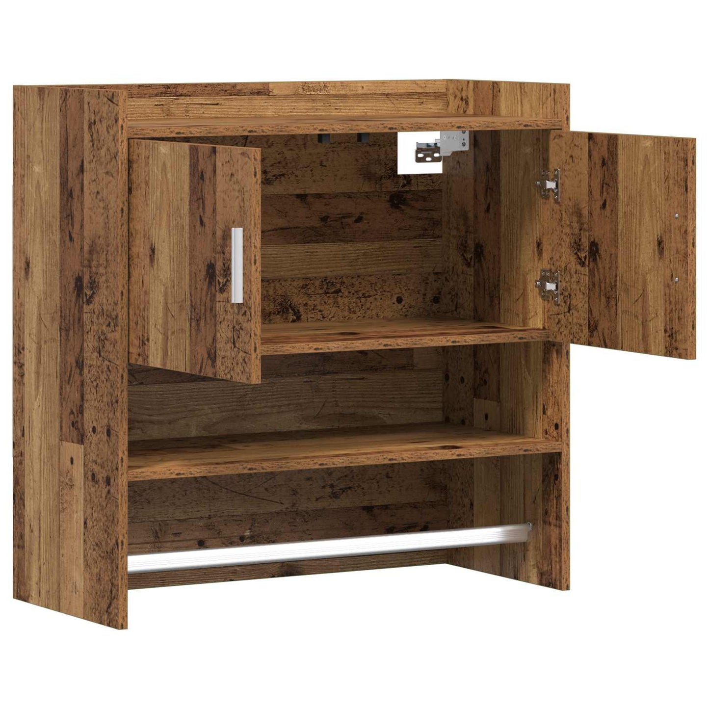 Falpolc Falra szerelhető Antik Fa 80 x 36 x 80 cm Szerelt Fa
