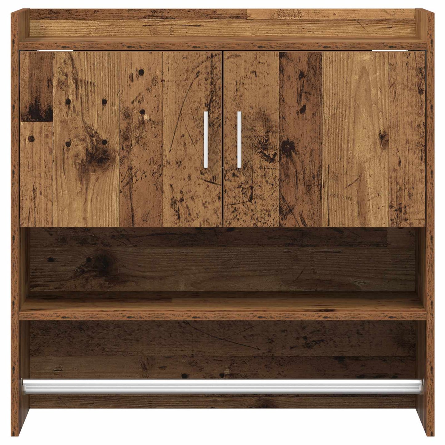 Falpolc Falra szerelhető Antik Fa 80 x 36 x 80 cm Szerelt Fa