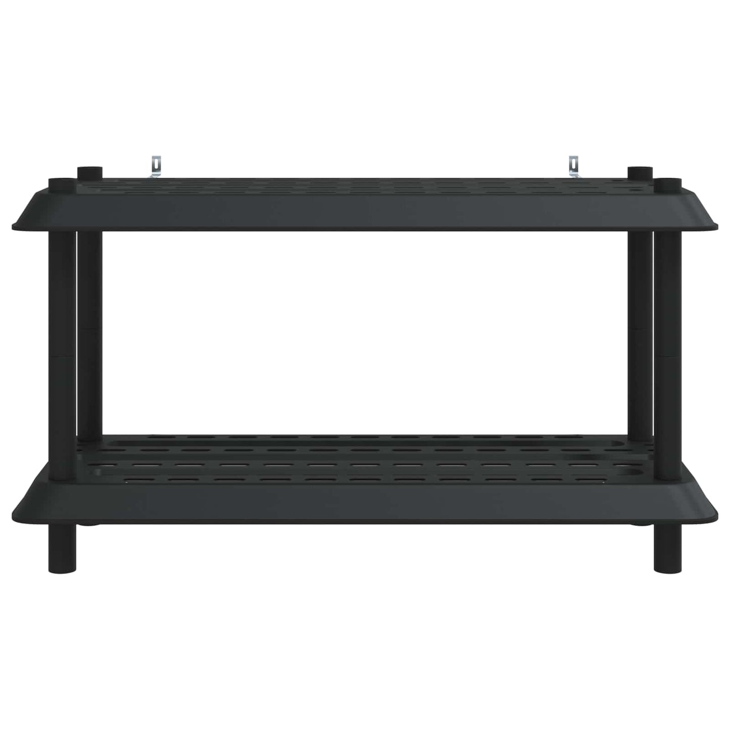 Polc egység 2 szint 100 x 40 x 55,5 cm PP Antracitszürke