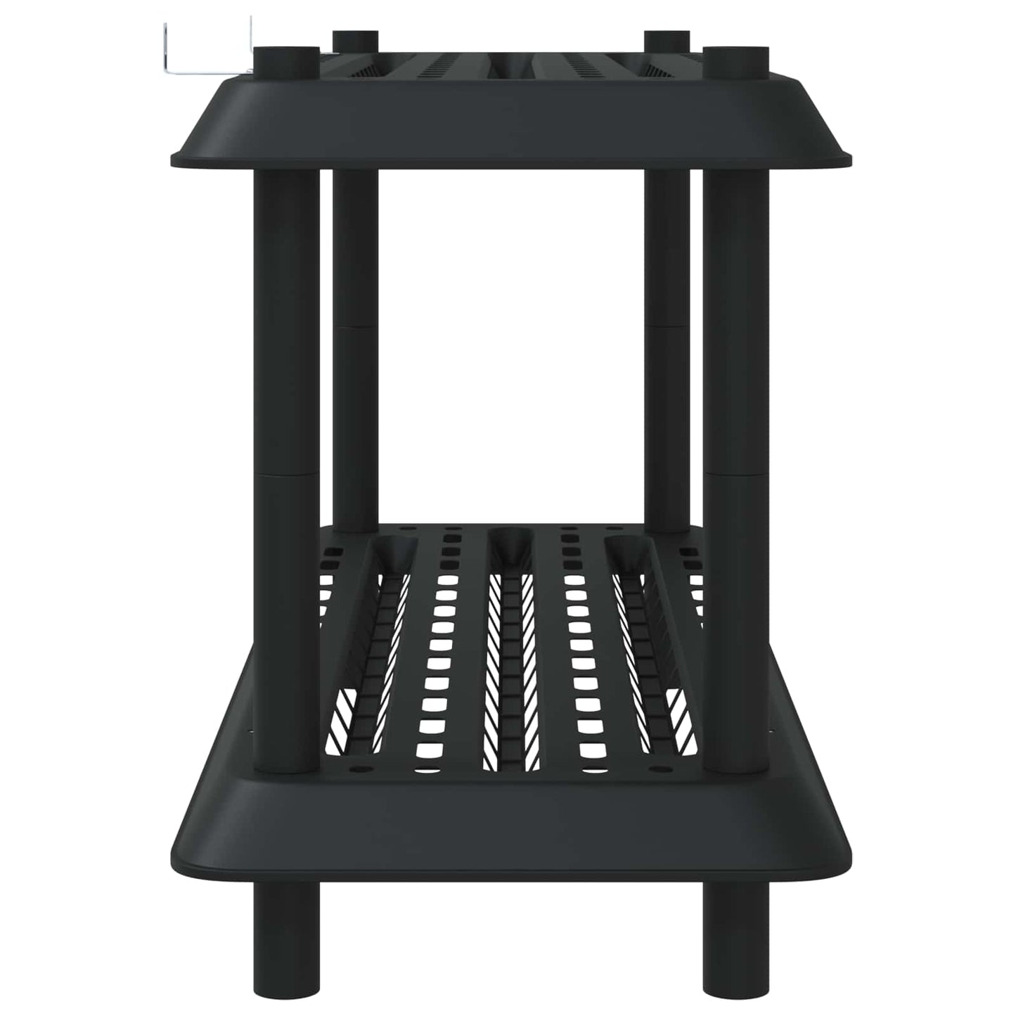 Polc egység 2 szint 100 x 40 x 55,5 cm PP Antracitszürke