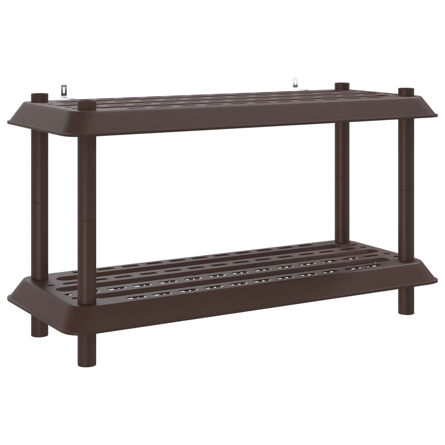 Polc egység 2 szint 100 x 40 x 55,5 cm PP Barna