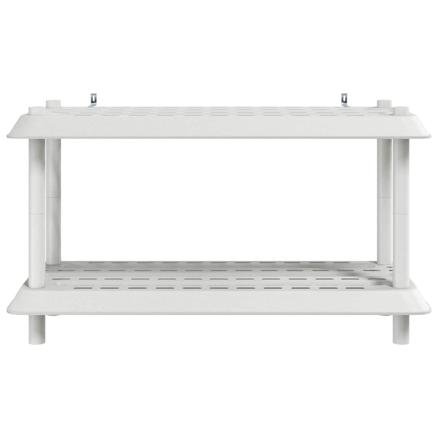Polc egység 2 szint 100 x 40 x 55,5 cm PP Fehér