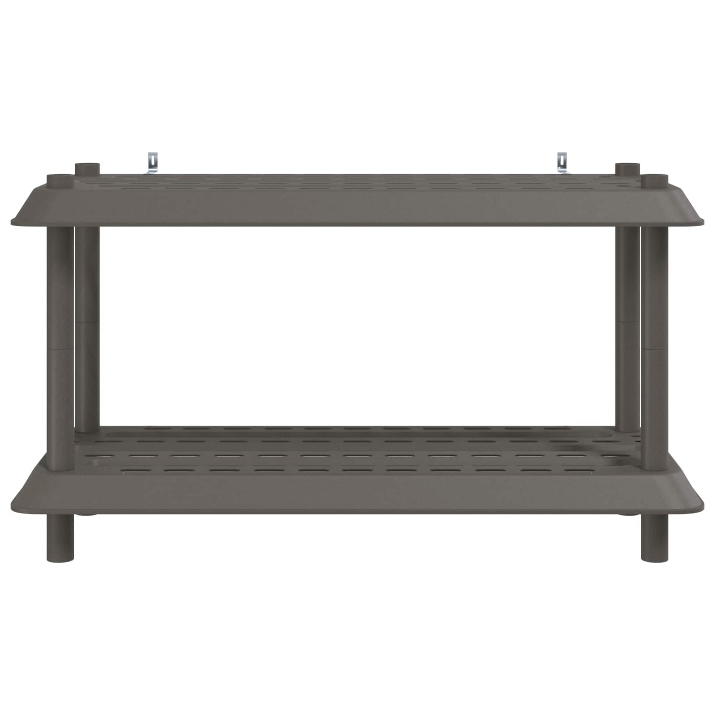 Polc egység 2 szint 100 x 40 x 55,5 cm PP Világosszürke