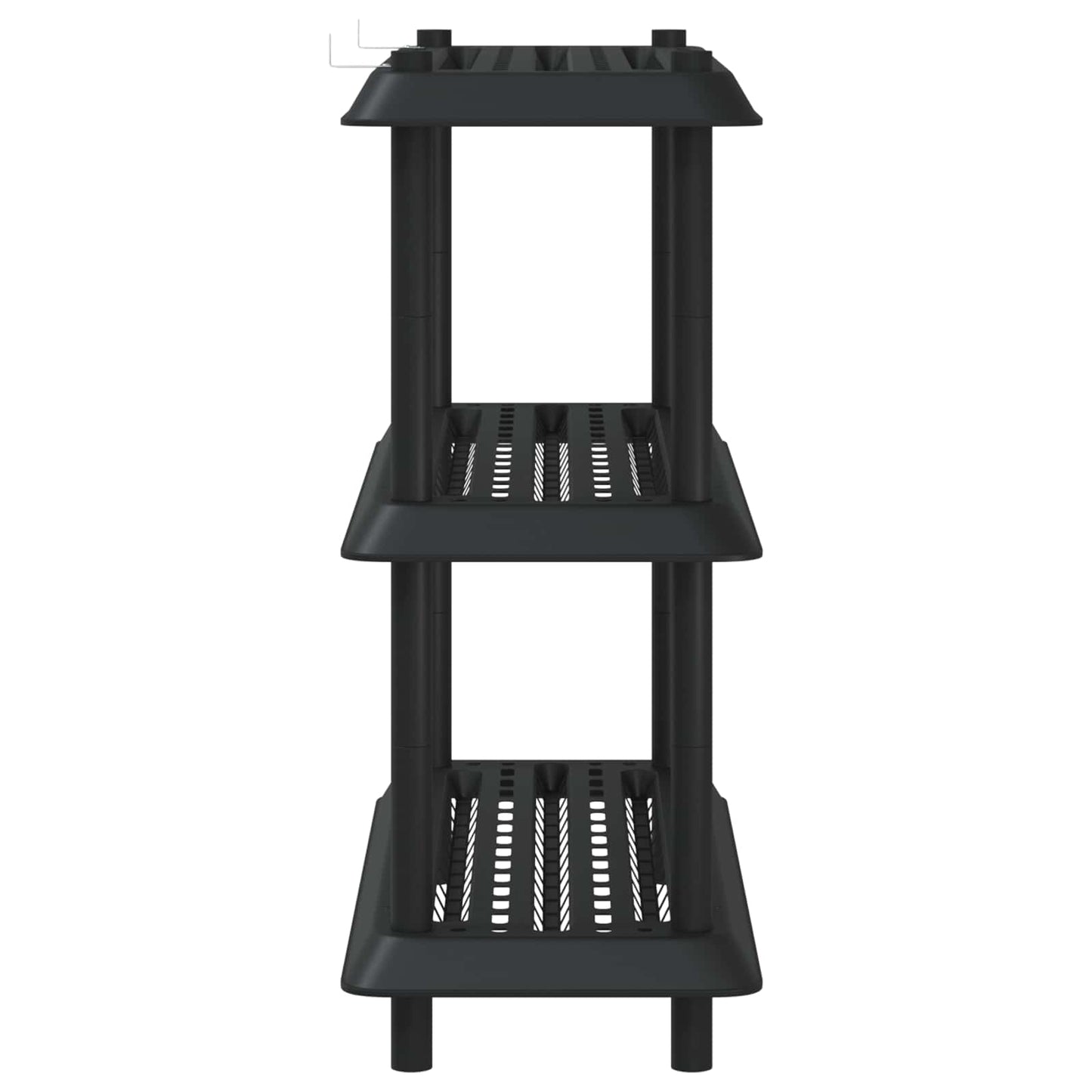 Polc egység 3 szint 100 x 40 x 96 cm PP Antracitszürke