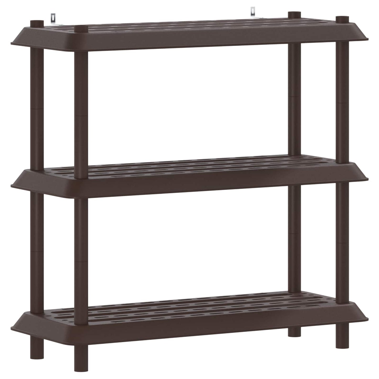 Polc egység 3 szint 100 x 40 x 96 cm PP Barna