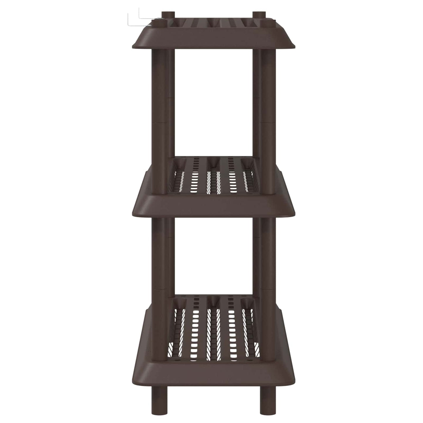 Polc egység 3 szint 100 x 40 x 96 cm PP Barna