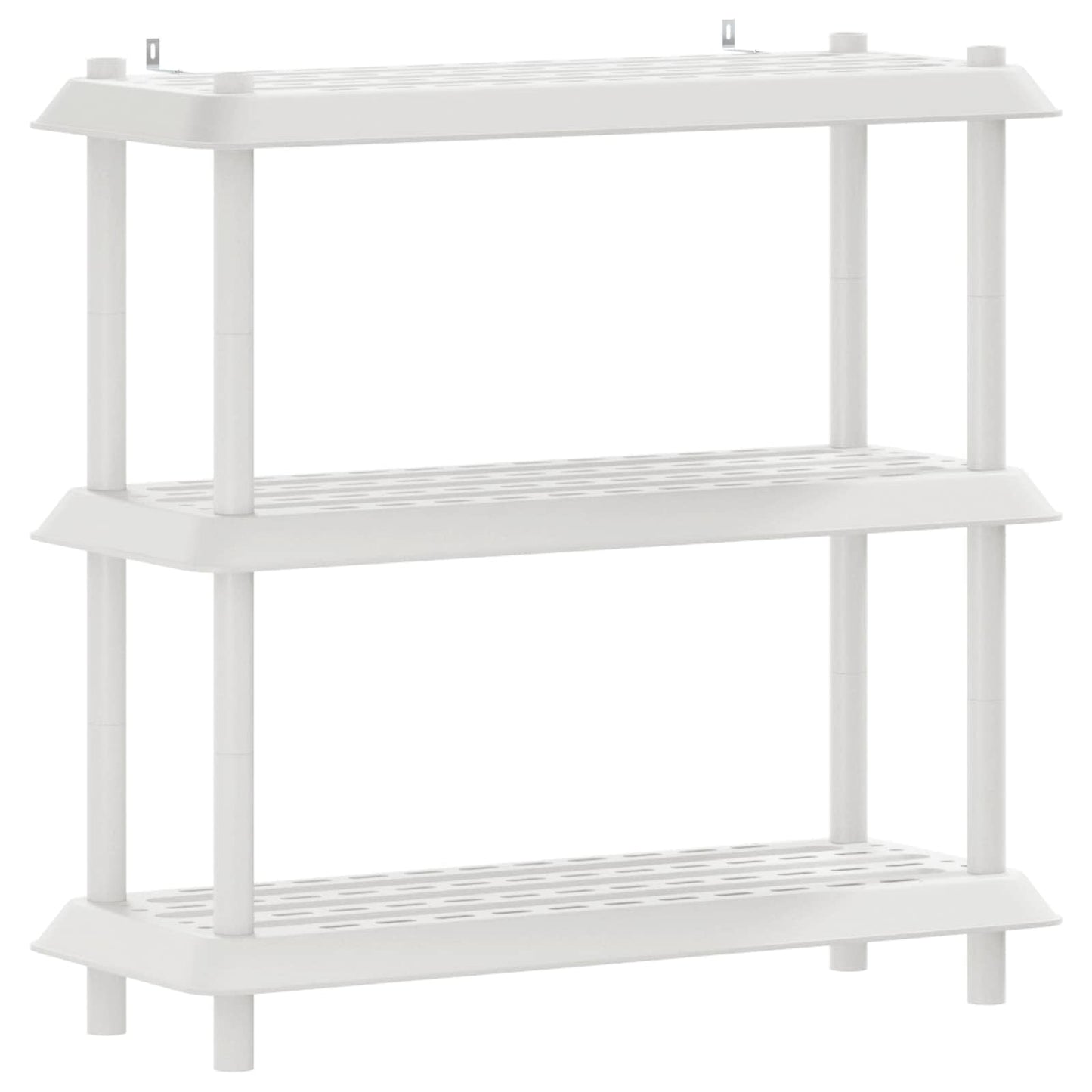 Polc egység 3 szint 100 x 40 x 96 cm PP Fehér