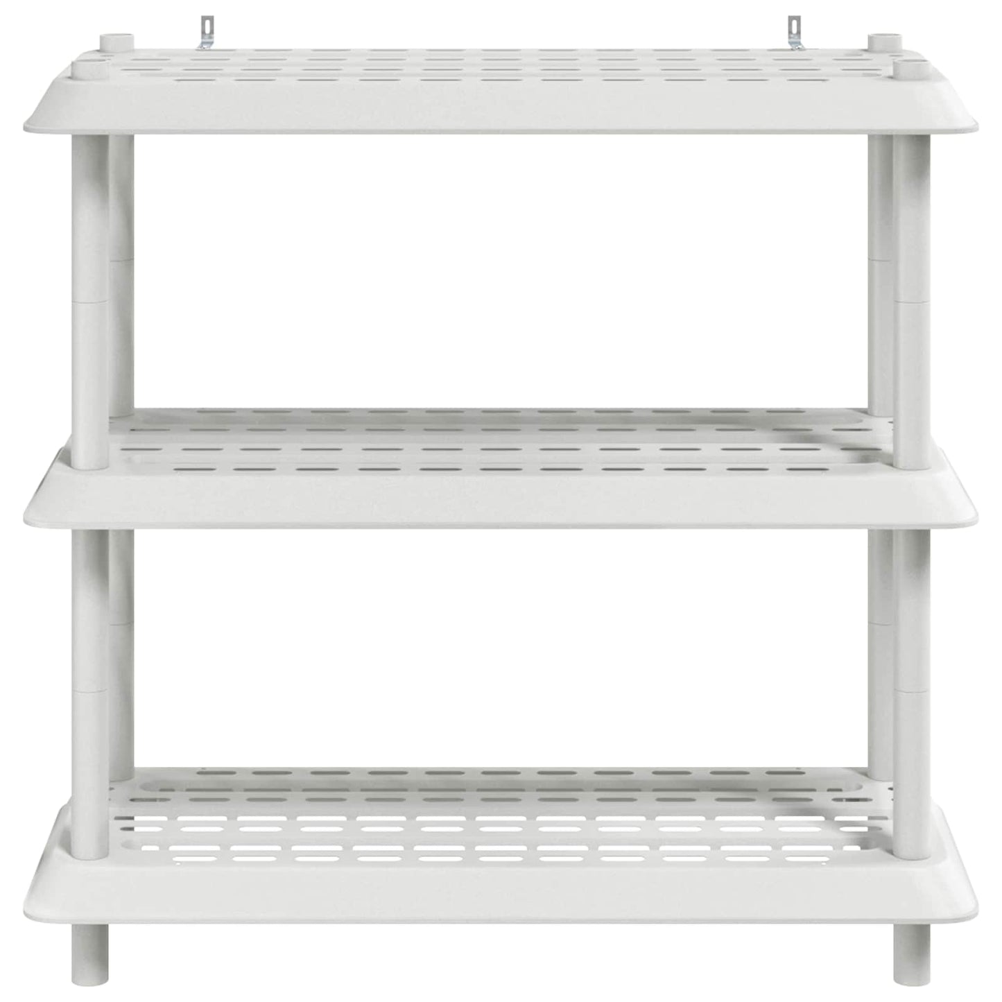 Polc egység 3 szint 100 x 40 x 96 cm PP Fehér