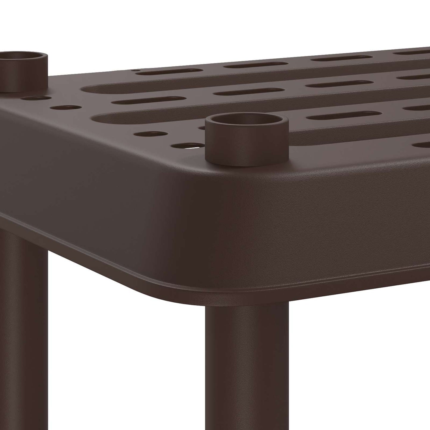 Polc egység 4 szint 100 x 40 x 136,5 cm PP Barna
