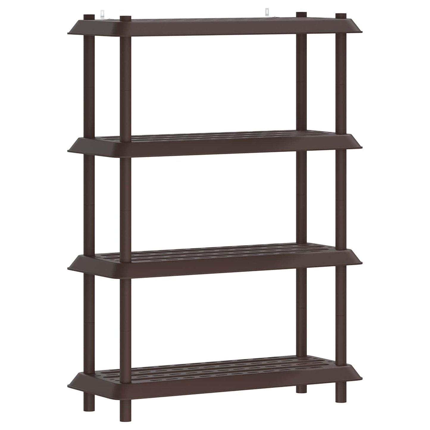 Polc egység 4 szint 100 x 40 x 136,5 cm PP Barna