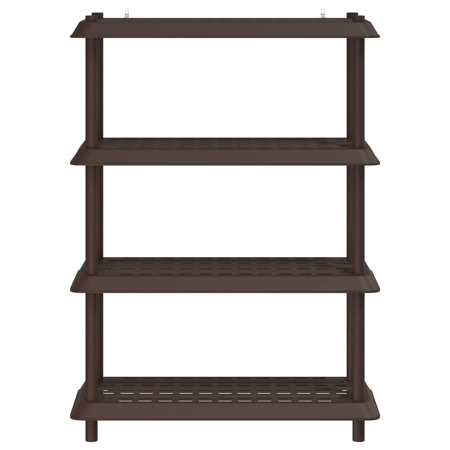 Polc egység 4 szint 100 x 40 x 136,5 cm PP Barna